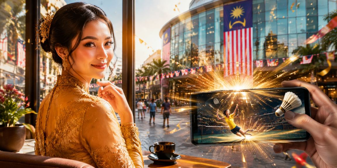 Pemain menggunakan kasino mudah alih di Johor Bahru