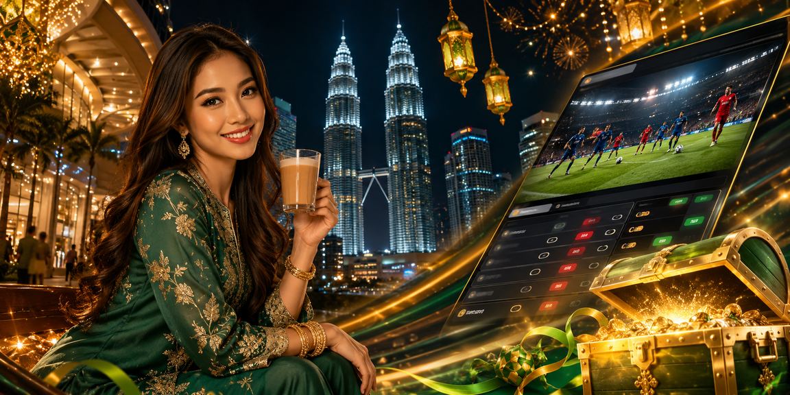 Pemain bertaruh dalam talian sempena Hari Raya di Kuala Lumpur